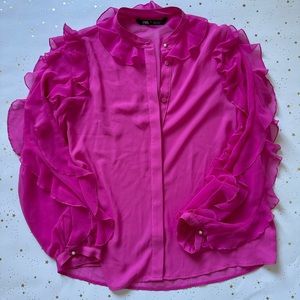 New Zara blouse . Pink. Small